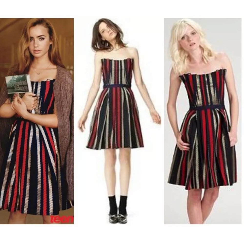 MARC by MARC JACOBS dress 6 NWT Lily Collins Strapless $628